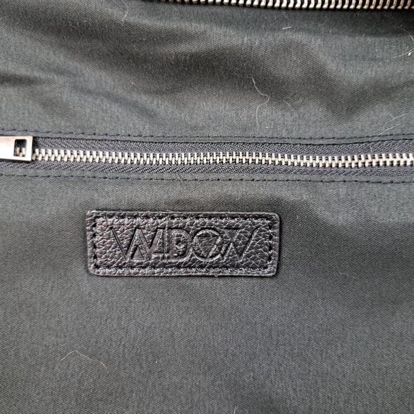 Dolls Kill Widow Shadow Bloom Floral Embroidered Cross-Stitch Black Tote Bag - Picture 5 of 12